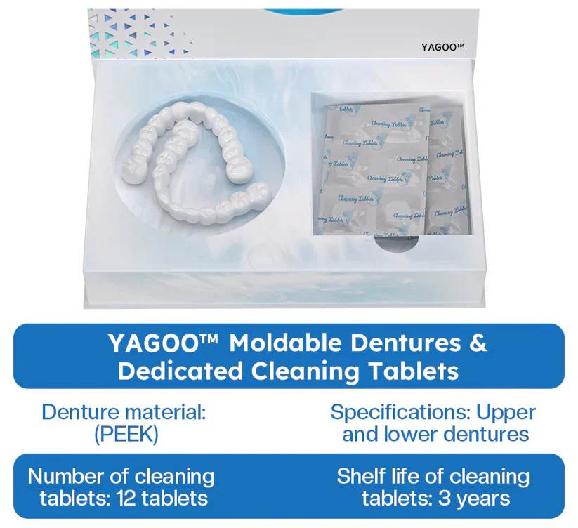 Official Store | YAGOO™ Moldable Dentures🧑🏽⚕️Obtain American Dental Association (ADA) Certification ✅
