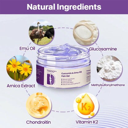 Yagoo® Curcumin & Emu Oil Pain Gel – 🏥Inspired by US Osteopathic Practices