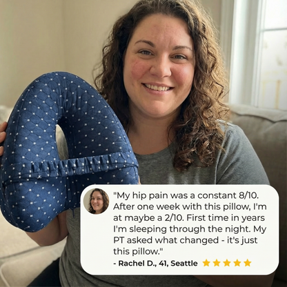 🌎 Ends Today: 70% OFF! ⏰ 🦵 Wake Up Without Knee & Back Pain Again 💖 💥 LIMITED TIME OFFER! 🔥 Ergonomic Knee Alignment Pillow for Side Sleepers