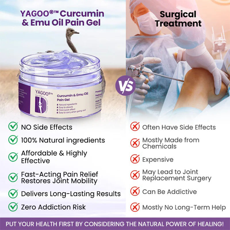 Yagoo® Curcumin & Emu Oil Pain Gel – 🏥Inspired by US Osteopathic Practices
