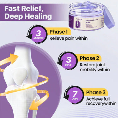 Yagoo® Curcumin & Emu Oil Pain Gel – 🏥Inspired by US Osteopathic Practices
