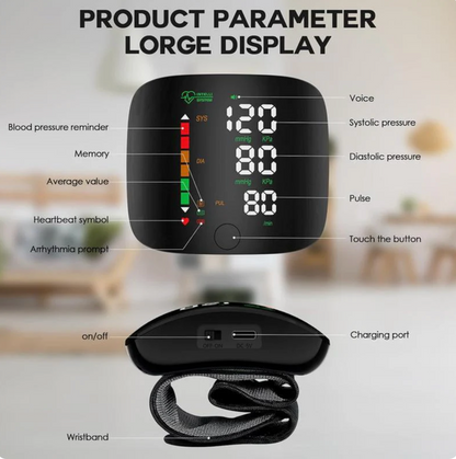🌎 Ends Today: 70% OFF! ⏰ 💓 Check Your Blood Pressure Anytime, Anywhere 💖 💥 LIMITED TIME OFFER! 🔥 Smart Wrist Blood Pressure Monitor for Easy Home Tracking