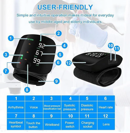 🌎 Ends Today: 70% OFF! ⏰ 💓 Check Your Blood Pressure Anytime, Anywhere 💖 💥 LIMITED TIME OFFER! 🔥 Smart Wrist Blood Pressure Monitor for Easy Home Tracking