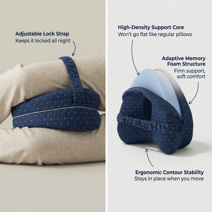 🌎 Ends Today: 70% OFF! ⏰ 🦵 Wake Up Without Knee & Back Pain Again 💖 💥 LIMITED TIME OFFER! 🔥 Ergonomic Knee Alignment Pillow for Side Sleepers
