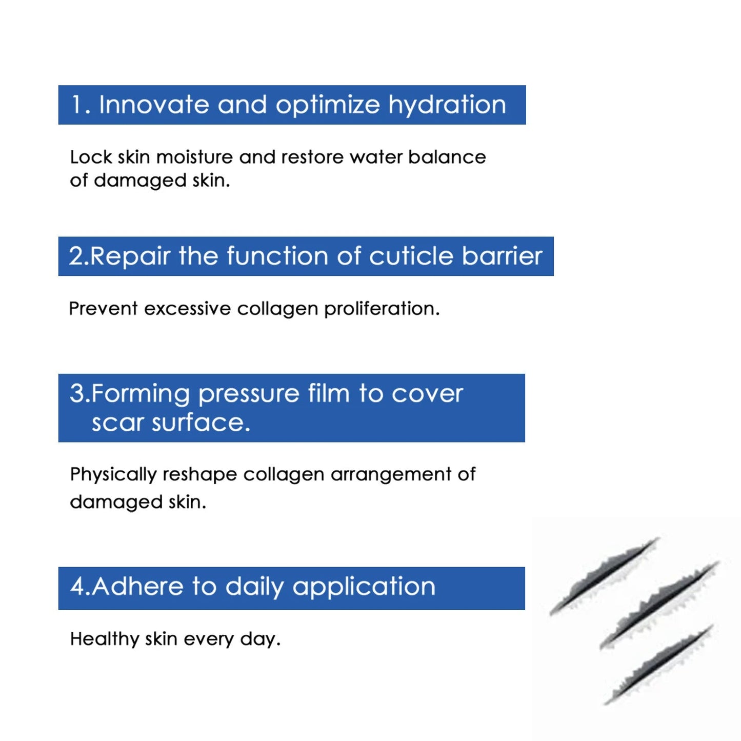 Scar Repair Cream for Men and Women, fade scars and tighten skin in one step